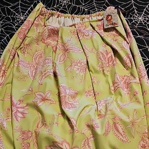 Pink And Green Floral Tulip Skirt, Damsel In This dress